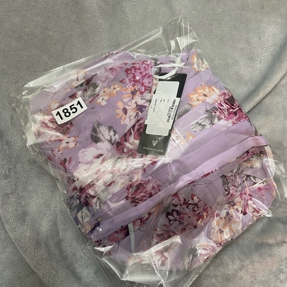 New! Lulu's Garden Meandering Maxi Dress Lavender Floral NWT 21851 - Picture 16 of 16